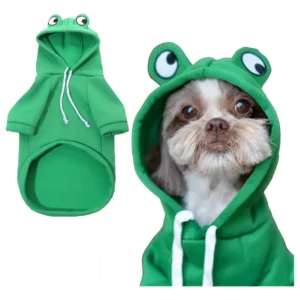 Roupa Pet Moletom Agasalho Cachorro Cães Gato Inverno Sapo