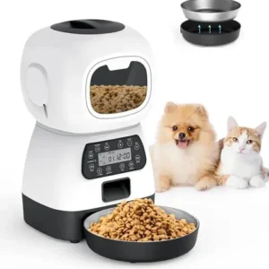 Alimentador Automático RoHS Elf para Cães e Gatos com 3,5L Branco